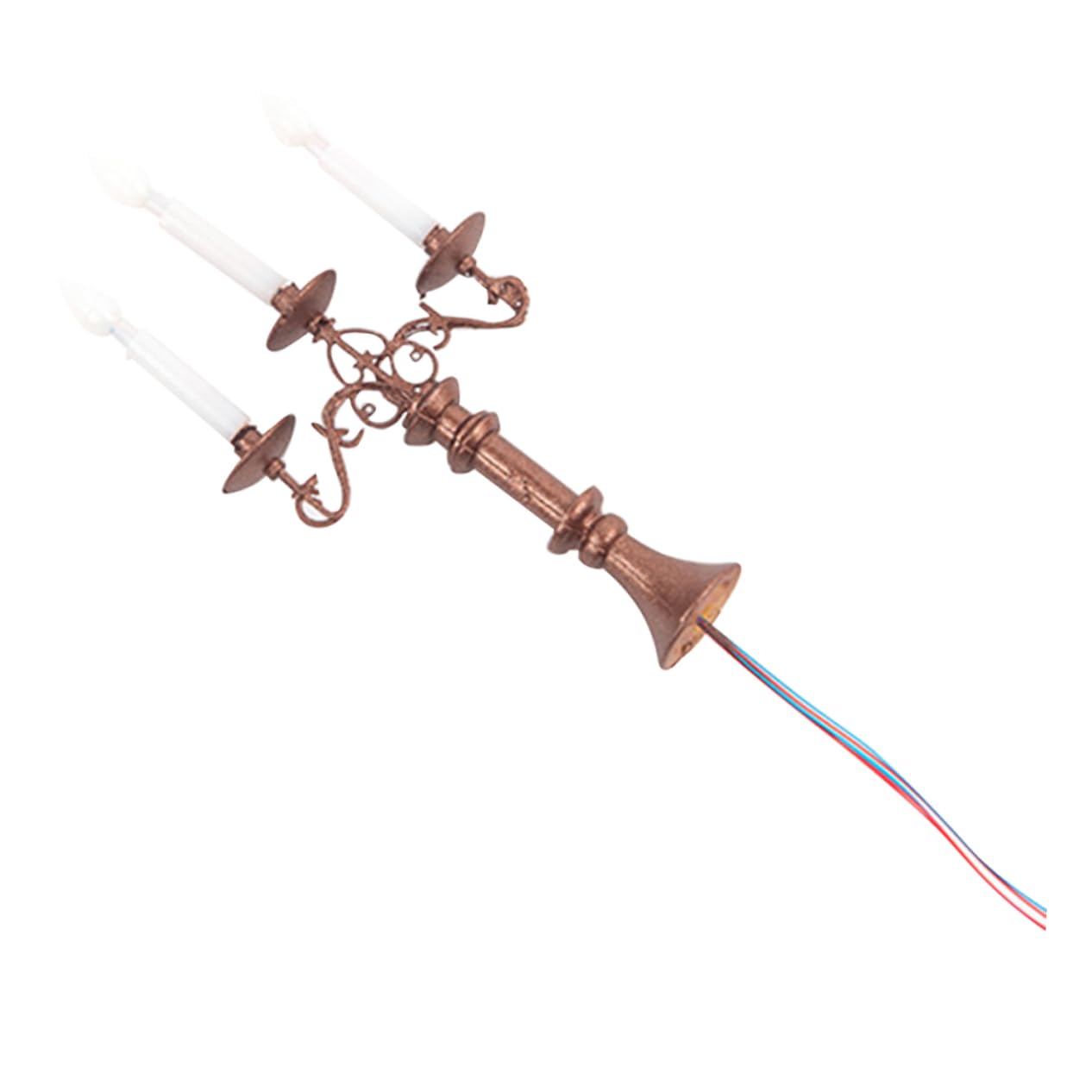 CIYODO Miniature Candlestick Light DIY Table Lamp for Micro Landscape Decoration Creative Candle Holder for Cozy Atmosphere for House Scenes and Party Centerpieces