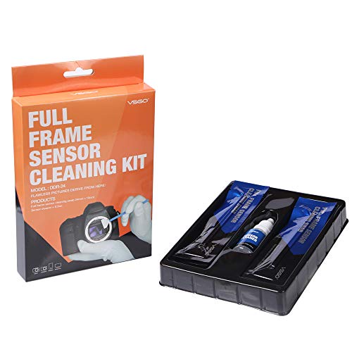 VSGO DDR24 DSLR or SLR Camera Full-Frame Sensor Cleaning Kit (12 X Full Frame Sensor Cleaning Swabs + 15ml Sensor Cleaner)