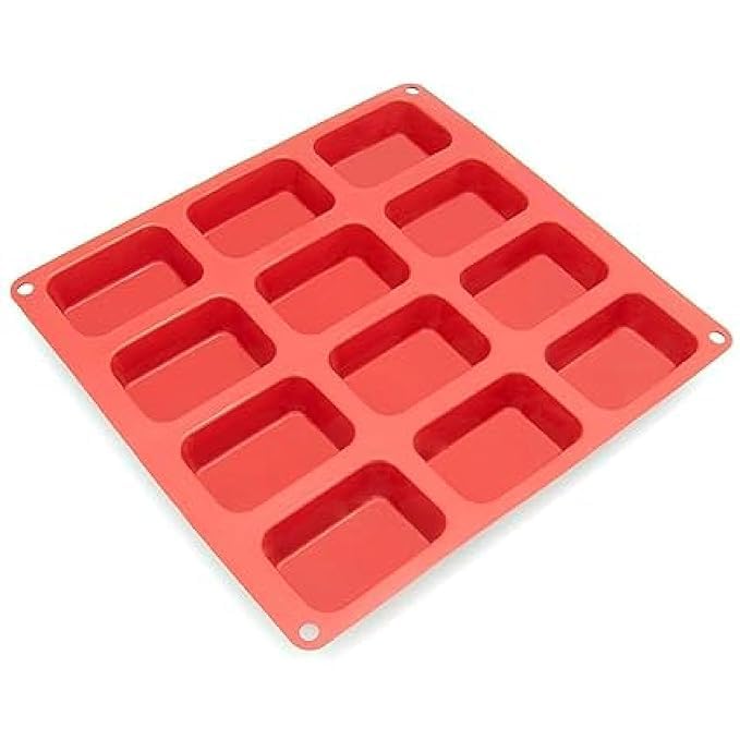 Silicone Soap Making Mould 12 Cavity | Loaf, Muffin, Cheesecake, Cupcake & Ice Cube Tray | Durable, Non-Stick Soap Crafting & Baking Mold for DIY Projects (Pack of 1)-image-14