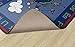 Flagship Carpets Happy World Rug, Educational Carpet for Children's Classroom, Home and School Playroom or Children's Bedroom, 3'x5', Blue/Multi-Color