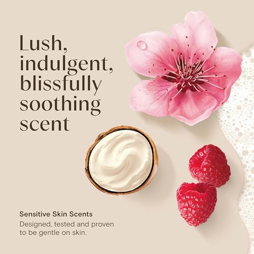 Image of Aveeno Daily Moisturizing Body Wash with A Shea Butter Berry Scent & Soothing Prebiotic Oat, Provides Long-Lasting Hydration for Sensitive Skin, Hypoallergenic, Paraben-Free, 18 fl. oz