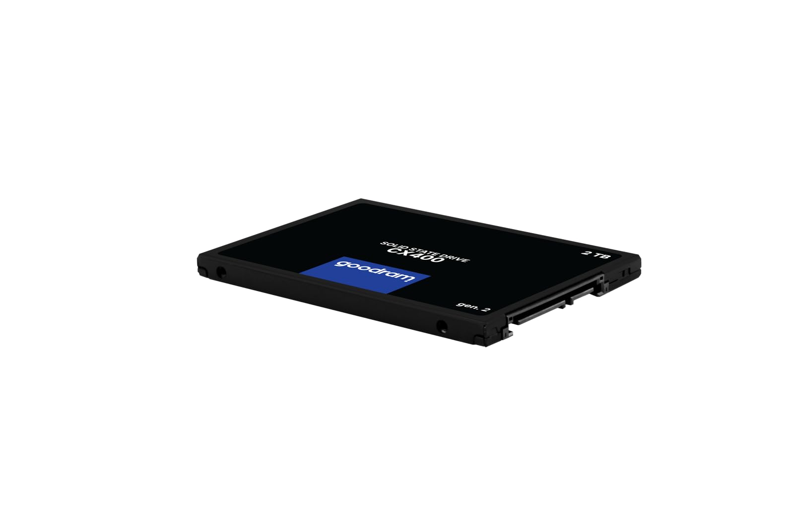 goodram SSD 2TB CX400 Gen.2 2048GB Solid State Drive SSD mit SATA III Interface 3D TLC NAND Flash Speicherchips 2,5 Zoll zur Beschleunigung Ihres PCs bis zu 10 Mal Schwarz 2048 GB 2 TB