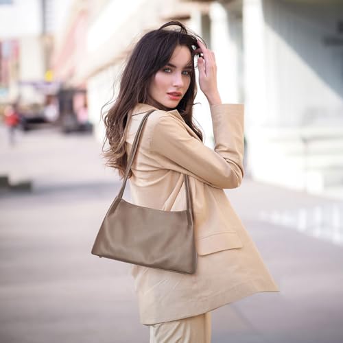 Image of Kattee Genuine Leather Purse and Handbag for Women, Soft Hobo Bag