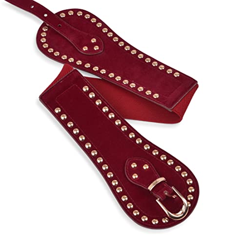 BlackButterfly Velvet Pirate Studs Decorated Vintage Buckle Stretchy Waspie Adjustable Waist Belt4