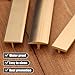 Threshold Strip，Flooring Transition Strip，Brass Floor Transition Strip, T Molding Carpet Edge Trim, Laminate Floor Threshold for Carpet to Tile Flooring(6mm)