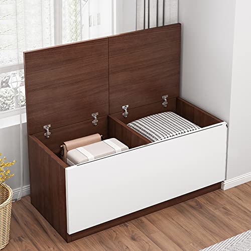 Coffre de rangement salon et chambre : banc en bois polyvalent pour entrée - 2