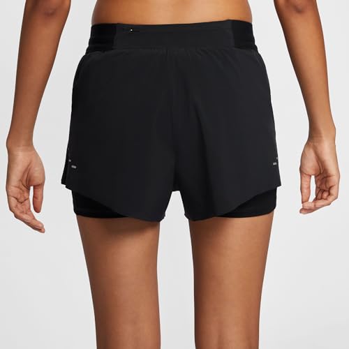 Image of Nike Womens Swift Dri Fit Mid Rise 2 in 1 Running Shorts