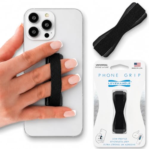 Image of LOVEHANDLE Original Universal Phone Grip - Solid Black