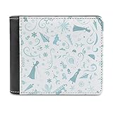 [Amiabout] プリンセス アナと雪の女王 エルサ 二つ折り 財布 レデイース メンズ レザー(PU) 男女兼用 ファッション プレゼント 人気 キャラクター おしゃれ 持ちがいい かわいい