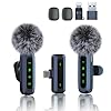 Microphone wireless,Microphone for iPhone & USB-C Plug, mini mics Wireless Microphones with Noise Reduction,mini microphone LED Display -wireless microphones Ideal for Vlog, TikTok & Content Creation #1