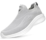Giniros Athletic Running Shoes for Women Mesh Lightweight Breathable Gym Sneakers Travel Fashion Sneakers Grey 8