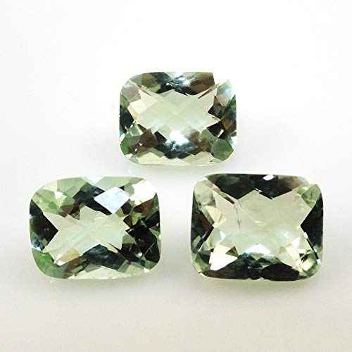 Natural Green Amethyst Emerald Cushion Cut 10x8mm Aprroximately 10.00 Carat Loose Gemstone (2379)