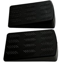 qibylift Slant Board for Squats, Yoga Wedge Block Pairs, Black Calf Stretcher Exercise Ramps for Weightlifting Pilates Home Gym Fitness