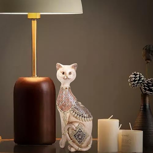 Estatua de gato para decoración del hogar miniatura 6