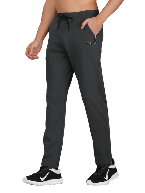 syfko Lycra Stretchable Gym Track Pant for Men|| Regular Fit & Slim Fit Lower Elastic with Drawstring || Multipurpose Use for Jogging, Running, Sports, Nightwear ||Zipper Pocket for Phone & Wallet-picture-45
