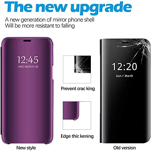 Coque Galaxy S25 Clear View Étui protection rabat cuir Samsung S25
