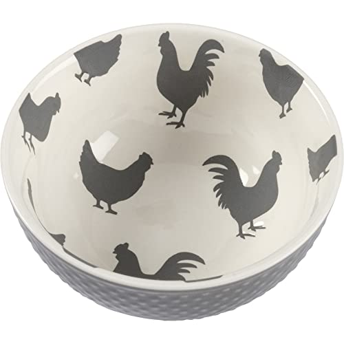 Primitives-by-Kathy-Set-of-3-Farm-Animal-Themed-Decorative-Stoneware-Bowls-Chicken-Cow-Sheep Primitives by Kathy Set of 3 Farm Animal Themed Decorative Stoneware Bowls Chicken Cow Sheep
