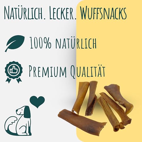 Pferdekopfhaut für Hunde I 1 kg I getrocknete Pferdehaut I Pferdefleisch für Hunde I Hundeleckerli Pferd fettarm I Leckerlies für Allergiker von Wuffsnacks