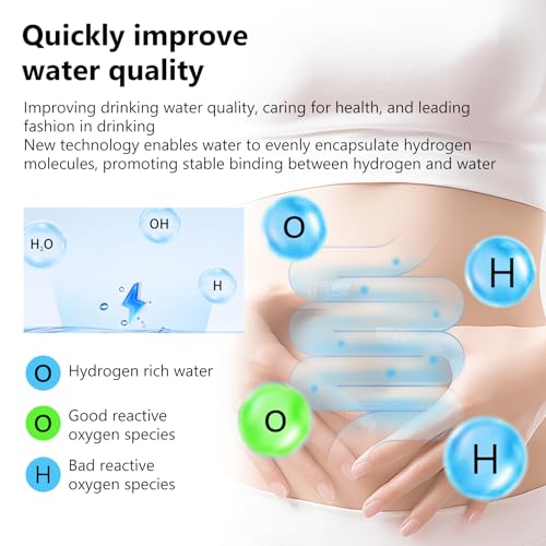 Hydrogen Water Bottle 68oz, Hydrogen Water Bottle Generator with SPE and PEM Technology, Alkaline Hydrogen Water Machine, Balanced Water PH Levels - Image 5
