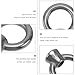 Veemoon 10 Pcs M6 304 Stainless Steel Lifting Eye Nut Ring Shaped Threaded Eye Bolt Heavy Duty Fastener for Industrial Lifting and Rigging Applications