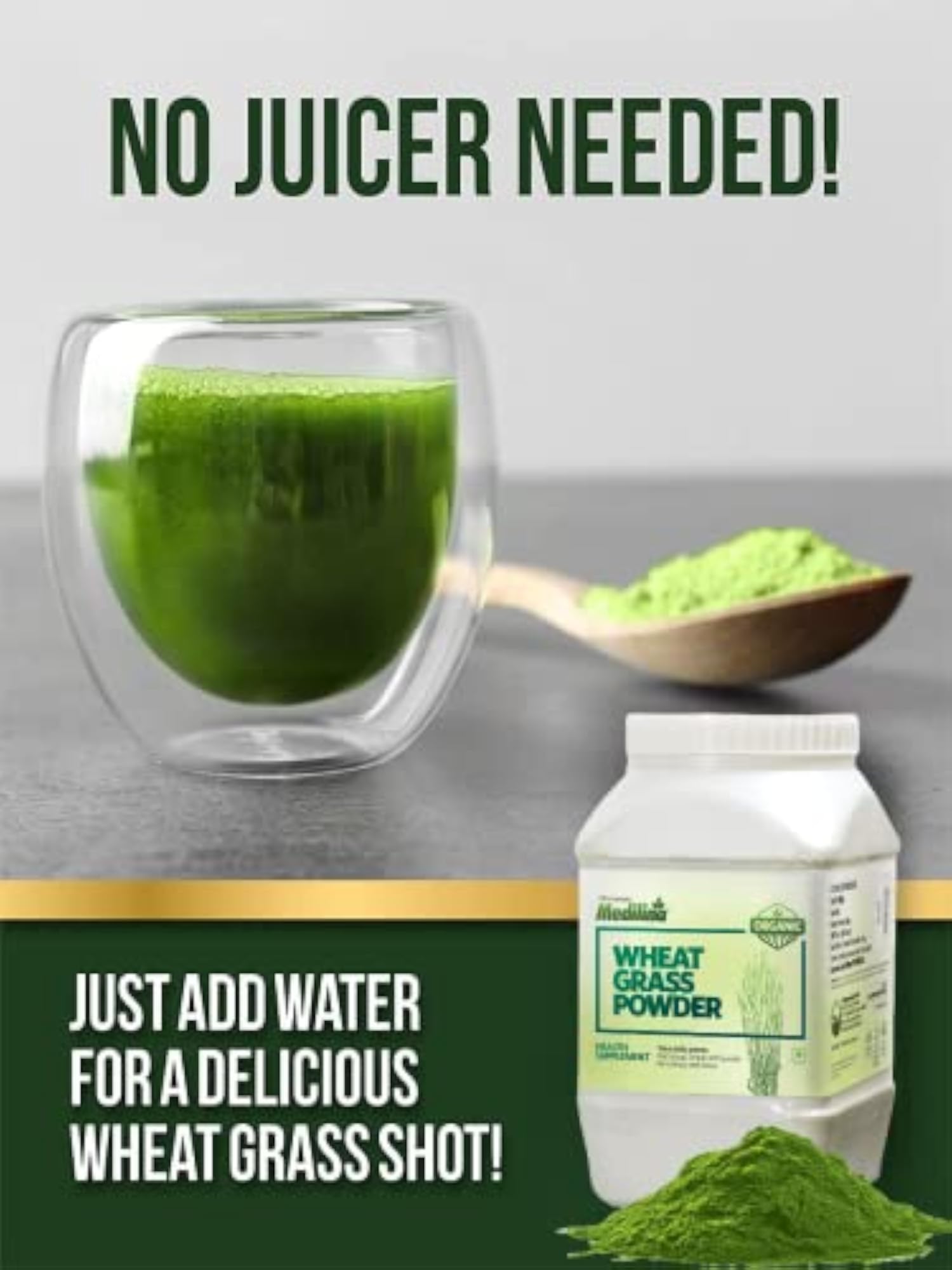 Medilina Organic Wheatgrass Powder 500gm