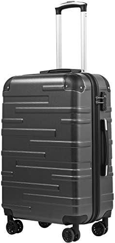 COOLIFE Hard Shell Suitcase with TSA Lock and 4 Spinner Wheels Lightweight Durable (Lake Blue, 3 Pcs Set)