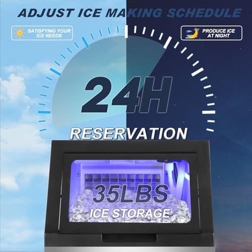 Máquina Fabricadora de Hielo Comercial 140LBS/24H Acero Inox miniatura 4