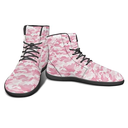 Image of Fashion Print Womens Mens High Top Barefoot Sneakers Flat Shoes