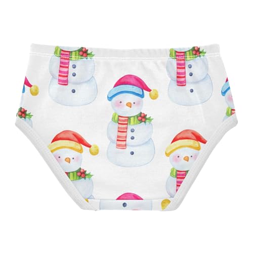 Cute Winter Snowmen Toddler Underwear Floral 2t Cotton Little Girl Panties Fun Briefs Kids Undies2
