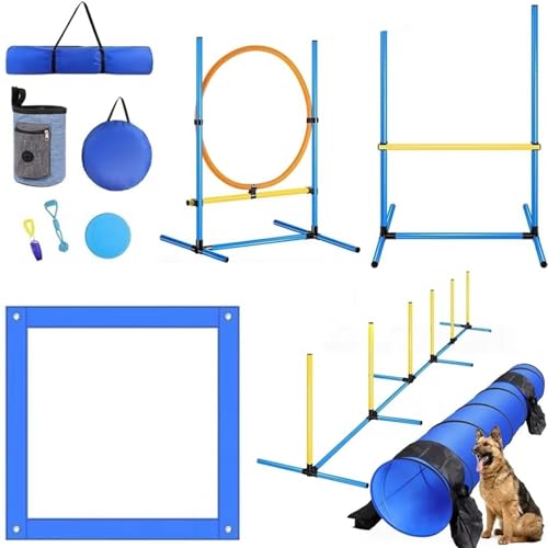 Hund-Agility-Trainingsset mit Reifen-Hindernissen