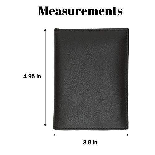 MARSHAL Leather Wallet Badge Holder Sheriff Officer ID Police Shield Security Black Case2