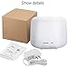 AromaLife 300ml Ultrasonic Aromatherapy Essential Oil Diffuser Cool Aroma Mist Humidifier with LED Light for Home and Office (White)