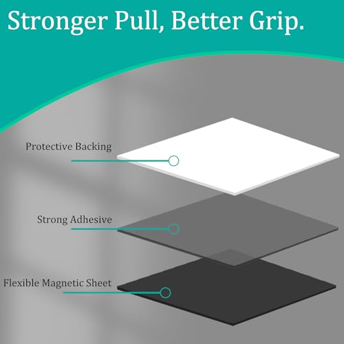 OUZRETUCU Magnetplättchen Selbstklebend 200 Stück mit Premium Kleber, 15mm x 15mm x 2mm Magnete zum Kleben