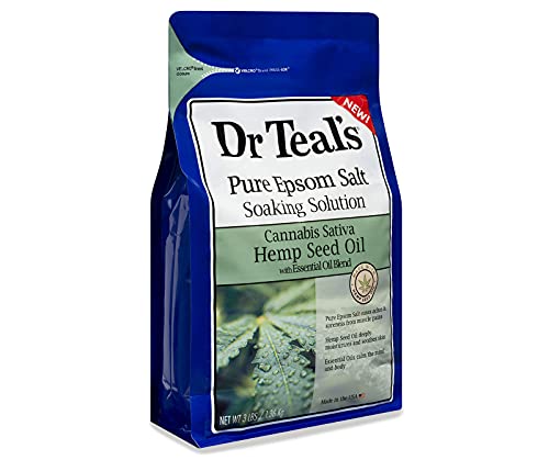 Dr Teal's Pure Epsom Salt Soaking Solution Hemp Seed Oil 3 LBS (1.36 Kg) Bundle with Dr Teal's Foaming Bath with Pure… - Image 8