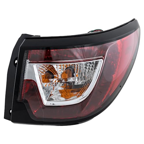 Evan Fischer Tail Light Compatible with 2013-2017 Chevrolet Traverse Passenger Side, Outer Halogen Mounts on Body