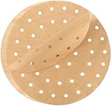 Cómodo de limpiar y usar: el papel para hornear es resistente al aceite y no se pega a los platos, lo que lo hace más conveniente para limpiar los platos. Cuando lo uses, pon uno en tus platos y luego pon comida encima.