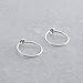 8mm Sterling Silver Open Hoop Hugger Small Cartilage Tragus Earrings Thin 22 Gauge Snap
