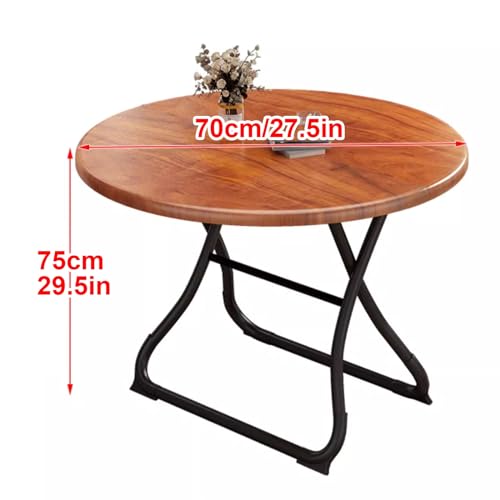 Table de patio pliable ronde de 70 cm pour repas conviviaux en arrière-cour