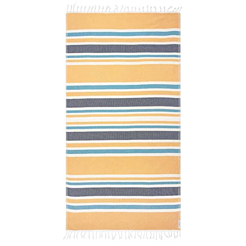 Sand Cloud Turkish Beach Towel - Sand Proof - 100% Certified Organic Turkish Towel - Quick Dry Towel for Beach, Blanket or Bath Towel - As Seen on Shark Tank - Mandala Sea Turtle Green...