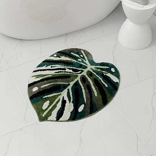 Amazon.com: Panstar Green Leaf Bath Mat, Large Begonia Leaf Plant ...