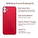 Perzework OEM Rear Back Glass Replacement for iPhone 11 6.1 inches with Reparing Toolkit and Pre-Installed Adhesive (Red)