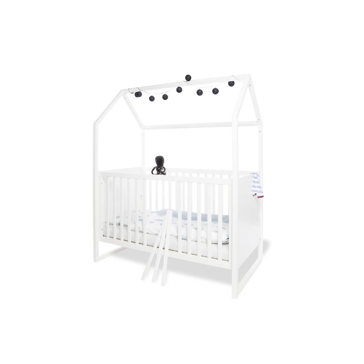 Pinolino Ensemble de Meubles pour Chambre de bébé « Hilda & Riva » Large avec Commode à Langer et lit pour Enfant - Blanc