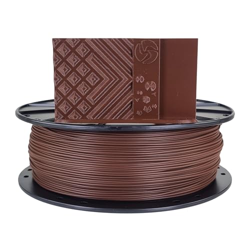 Image of 3D-Fuel 3D Filament High Temp Tough Pro PLA+ Chocolate Brown, 1.75mm, 1 kg + /- 0.02mm Tolerance, Made in USA, Easy to Print and Works with Most 3D Printer Brands