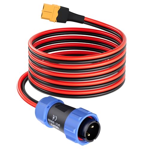 Câble XT60 femelle vers aviation 3m ELFCULB 12 AWG pour station AC200MAX
