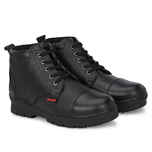 Image of KAVACHA Police Boots /Pure Leather /Super Comfortable /Light Weight for Full Day wear