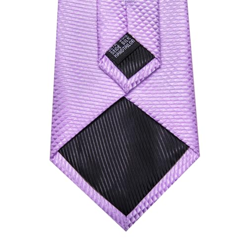 Image of Barry.Wang Classic Mens Ties Silk Necktie Pocket Square Cufflinks Set Woven Designer Wedding Business