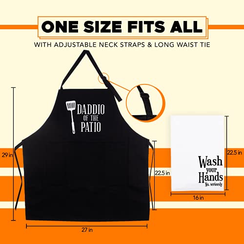 Fortivo Cooking Aprons For Men, Grill Apron Men, Apron For Men, Apron With Pockets, Cooking Gifts For Men, Kitchen Aprons For Men, Chef Aprons For Men, Funny Dad Gifts, Funny Aprons For Men #TOP5