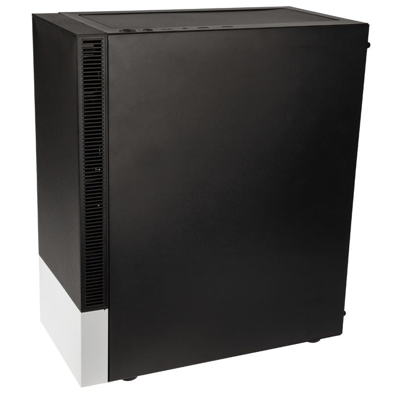 Kolink Observatory MX Mesh obudowa PC, Kolink Umbra wentylator ARGB, solidna stalowa obudowa PSU, przednia płyta siatkowa, stal SPCC, Midi Tower, czarna i biała