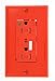 Leviton T8280-R 15 Amp, 125 Volt, Hospital Grade, Self Grounding, Decora Plus Duplex Receptacle, Tamper-Resistant, Red