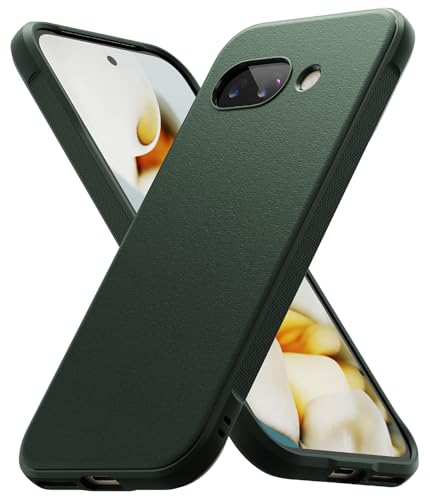 Image of Ringke Onyx Compatible with Google Pixel 9a Case Cover Rugged Flexible Durable Anti-Slip TPU Protection Shockproof Pixel 9a Back Cover - Dark Green